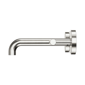 NERO MECCA LEVER WALL BASIN/BATH SET 160MM SPOUT BRUSHED NICKEL