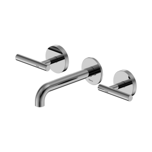 NERO MECCA LEVER WALL BASIN/BATH SET 160MM SPOUT CHROME