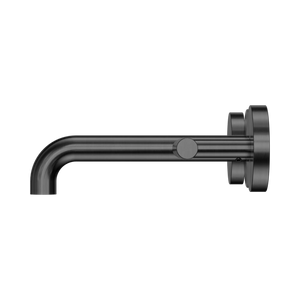 NERO MECCA LEVER WALL BASIN/BATH SET 160MM SPOUT GUN METAL