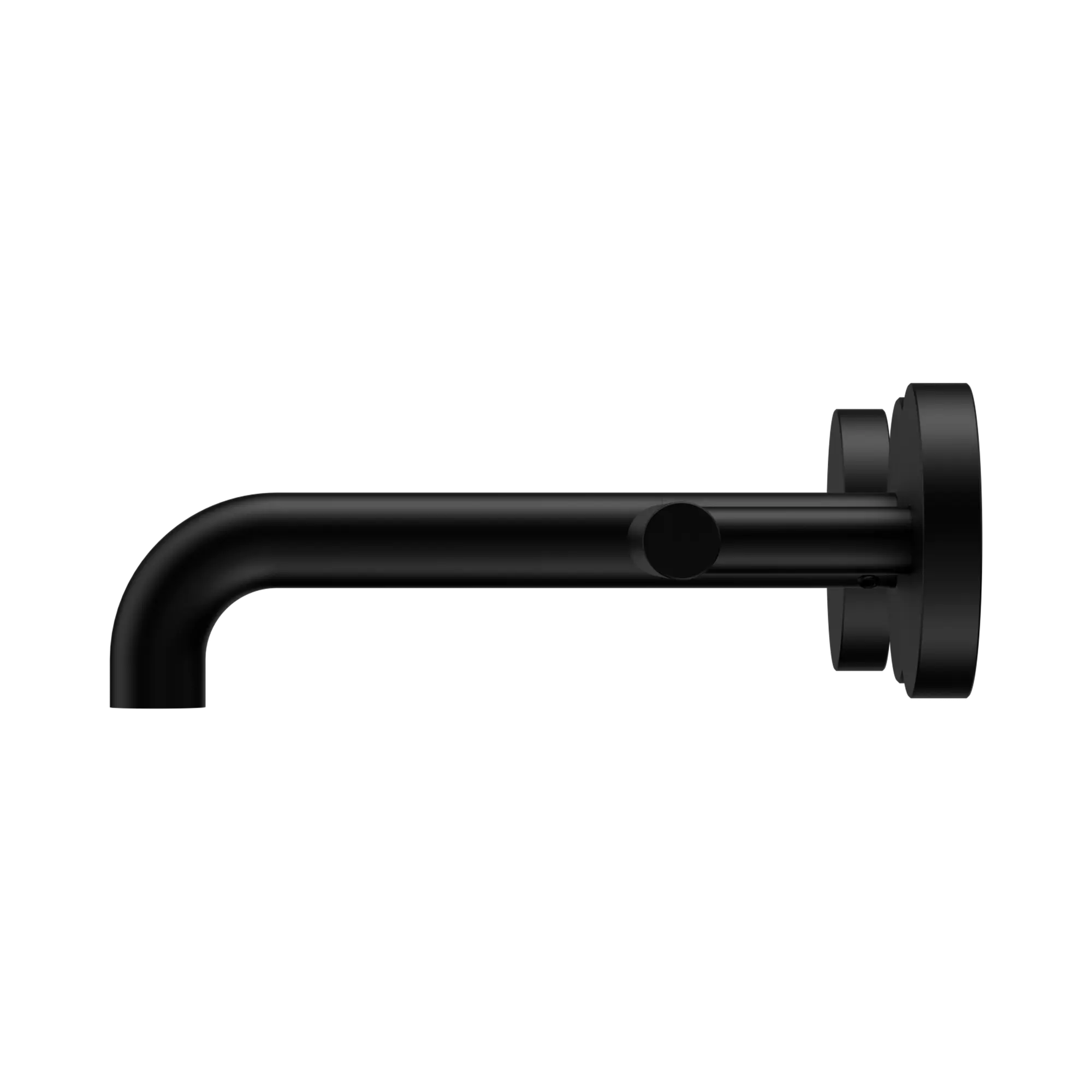 NERO MECCA LEVER WALL BASIN/BATH SET 160MM SPOUT MATTE BLACK