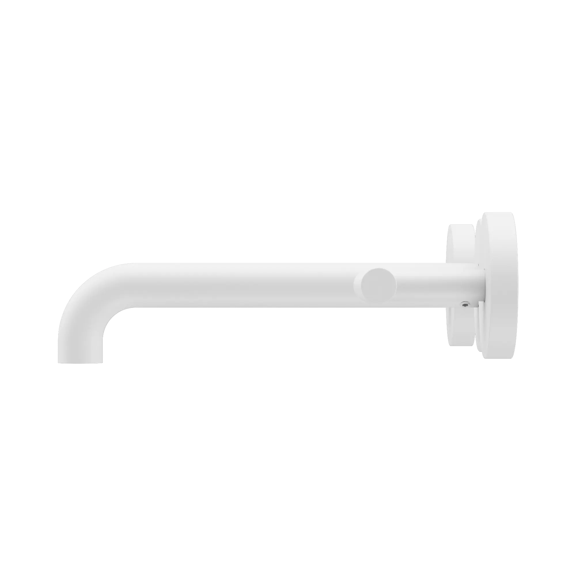 NERO MECCA LEVER WALL BASIN/BATH SET 185MM SPOUT MATTE WHITE