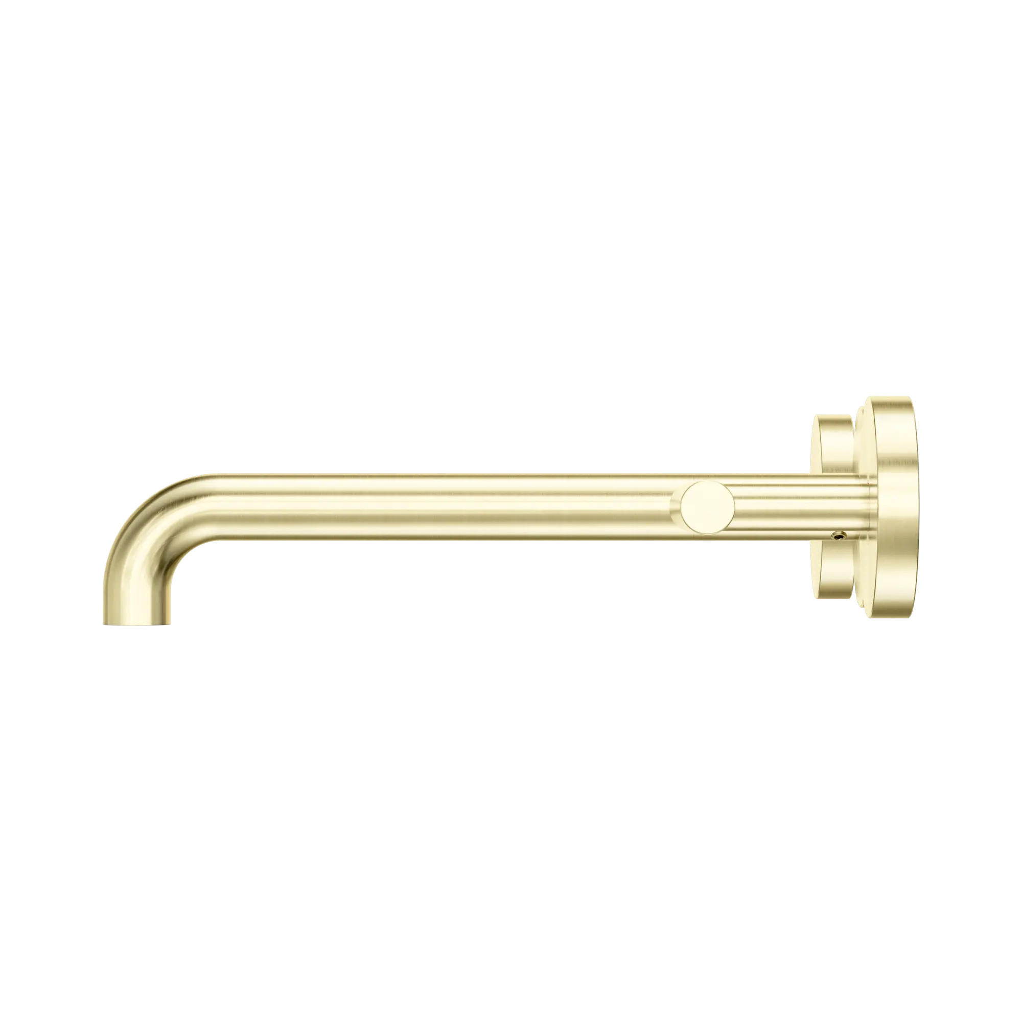 NERO MECCA LEVER WALL BASIN/BATH SET 220MM SPOUT BRUSHED GOLD