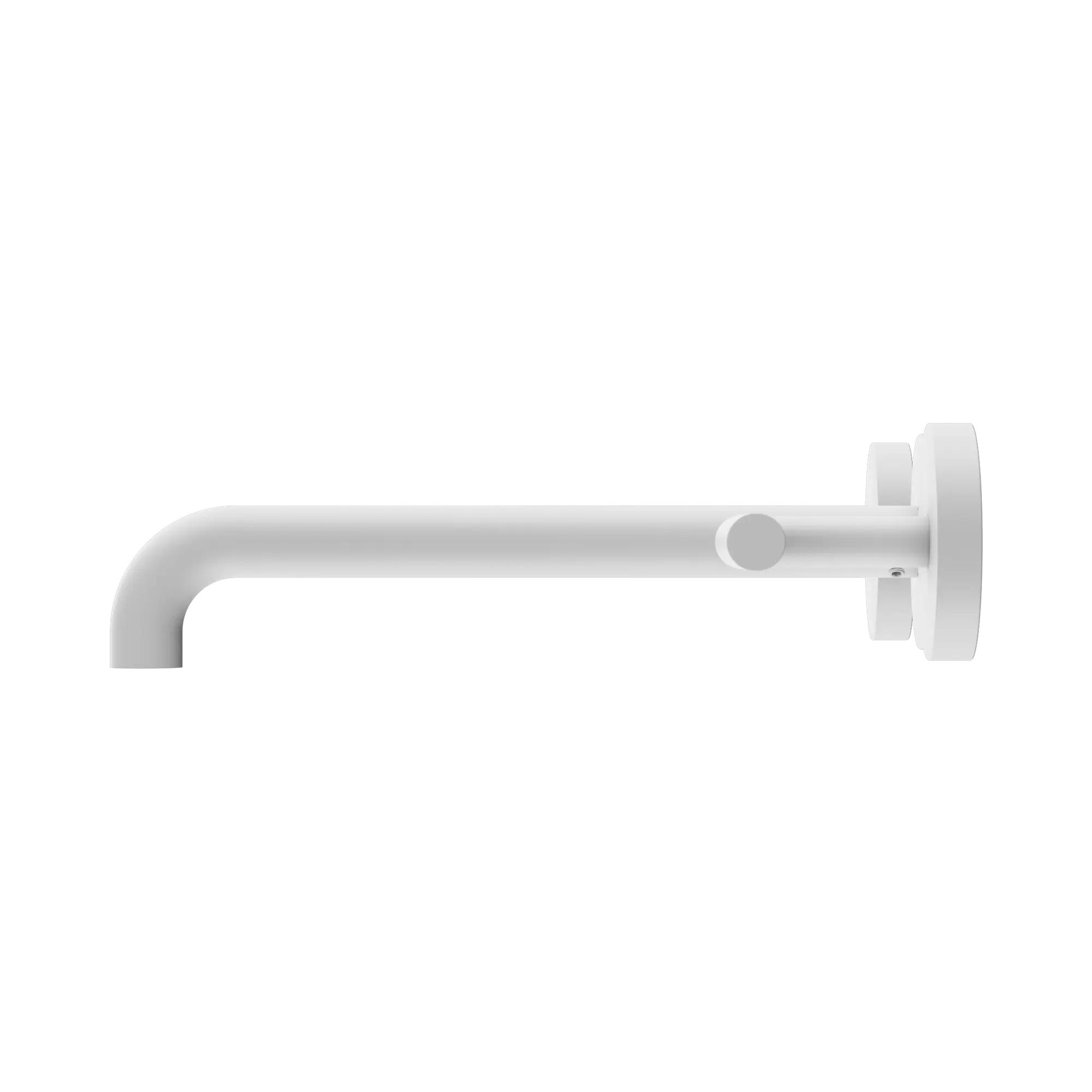 NERO MECCA LEVER WALL BASIN/BATH SET 220MM SPOUT MATTE WHITE