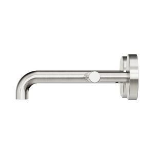 NERO MECCA LEVER WALL BASIN/BATH SET 160MM OFFSET SPOUT BRUSHED NICKEL