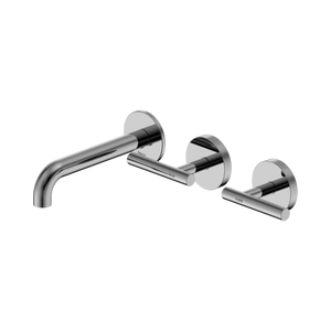 NERO MECCA LEVER WALL BASIN/BATH SET 160MM OFFSET SPOUT CHROME