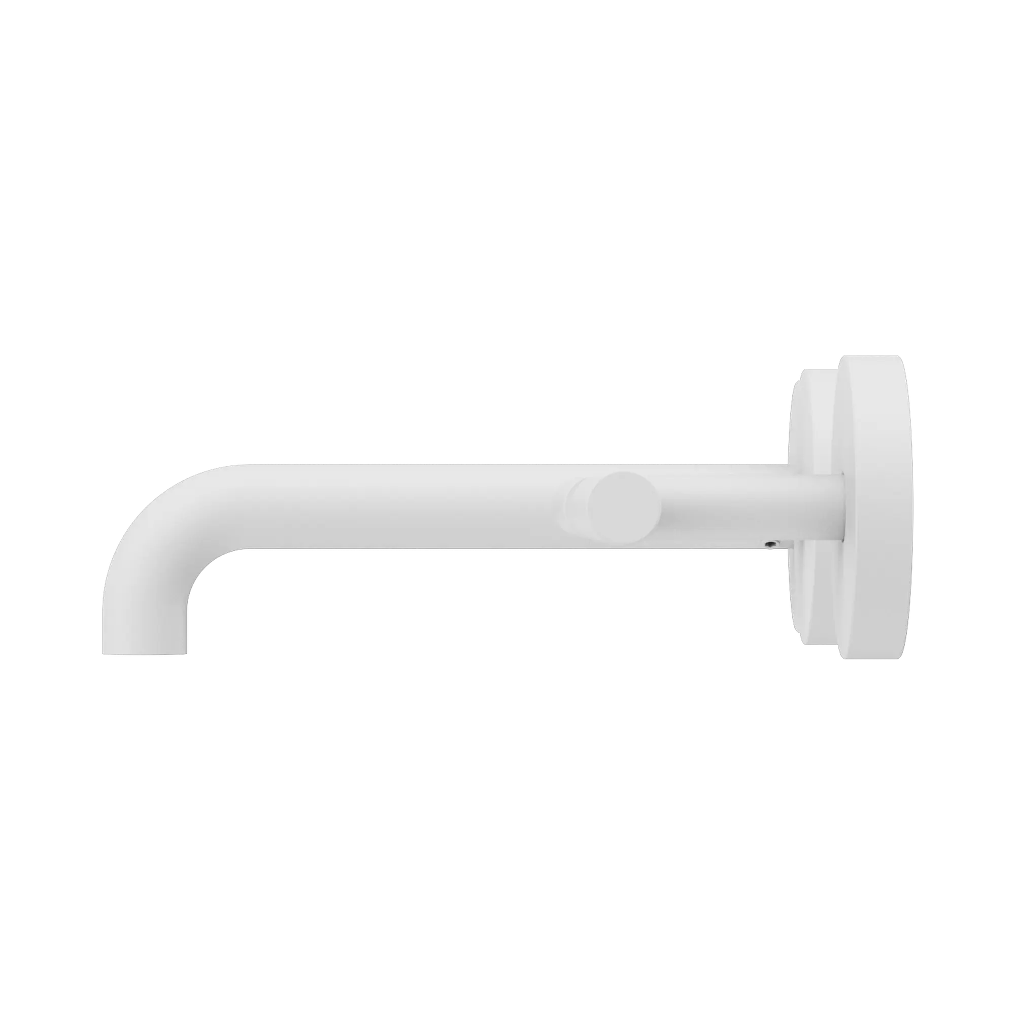 NERO MECCA LEVER WALL BASIN/BATH SET 160MM OFFSET SPOUT MATTE WHITE