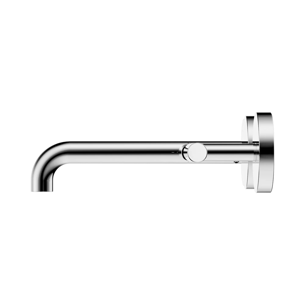 NERO MECCA LEVER WALL BASIN/BATH SET 185MM OFFSET SPOUT CHROME