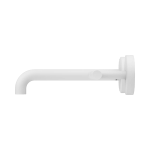 NERO MECCA LEVER WALL BASIN/BATH SET 185MM OFFSET SPOUT MATTE WHITE