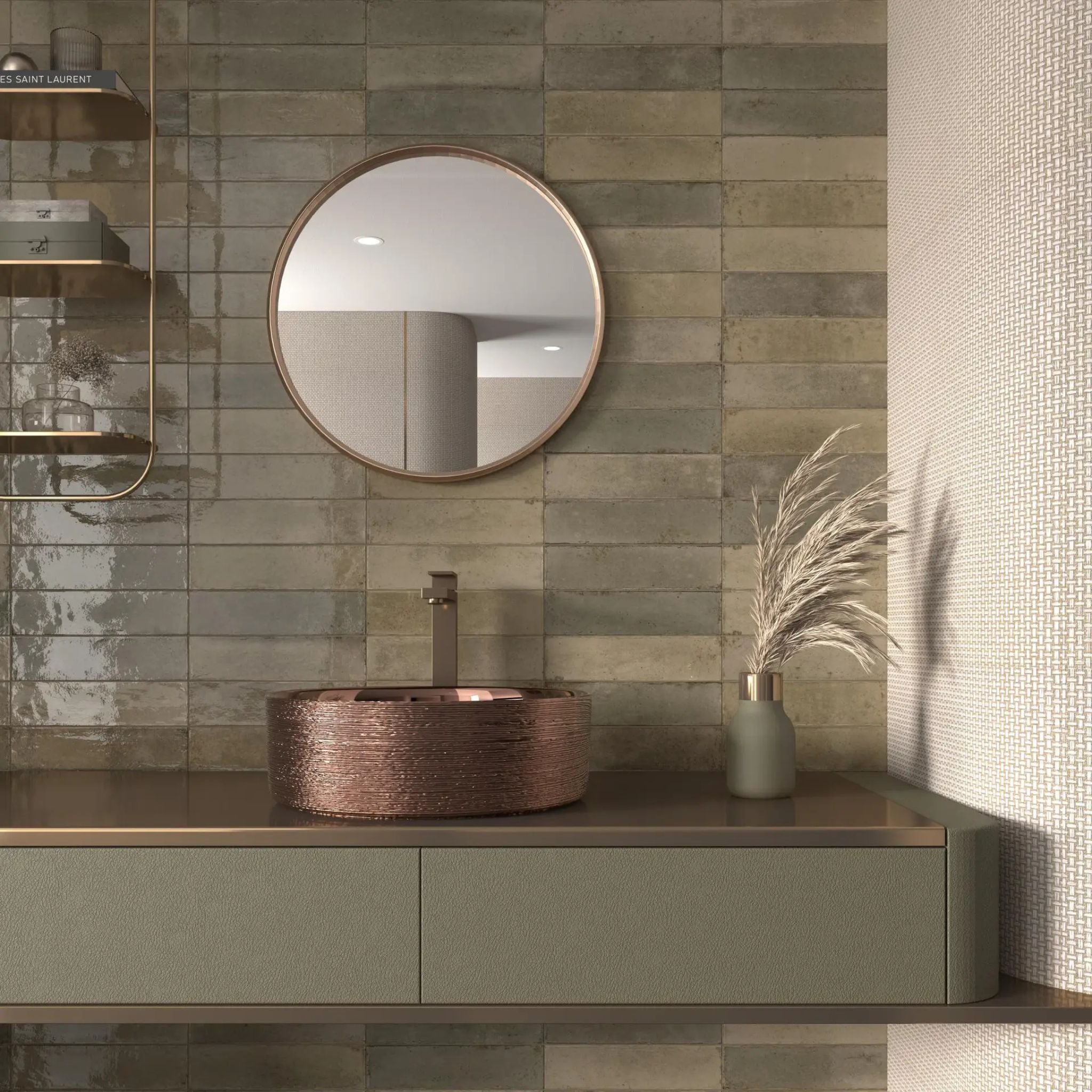 ELITE AGADIR MUSGO ULTRA GLOSS 70X280MM RECTANGULAR TILE (PER BOX)