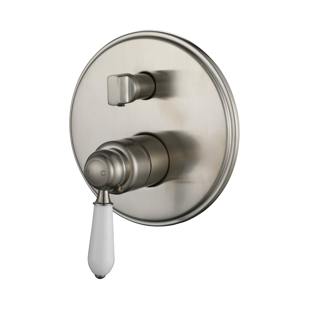MODERN NATIONAL BORDEAUX SHOWER DIVERTER MIXER ⁠⁠160MM BRUSHED NICKEL