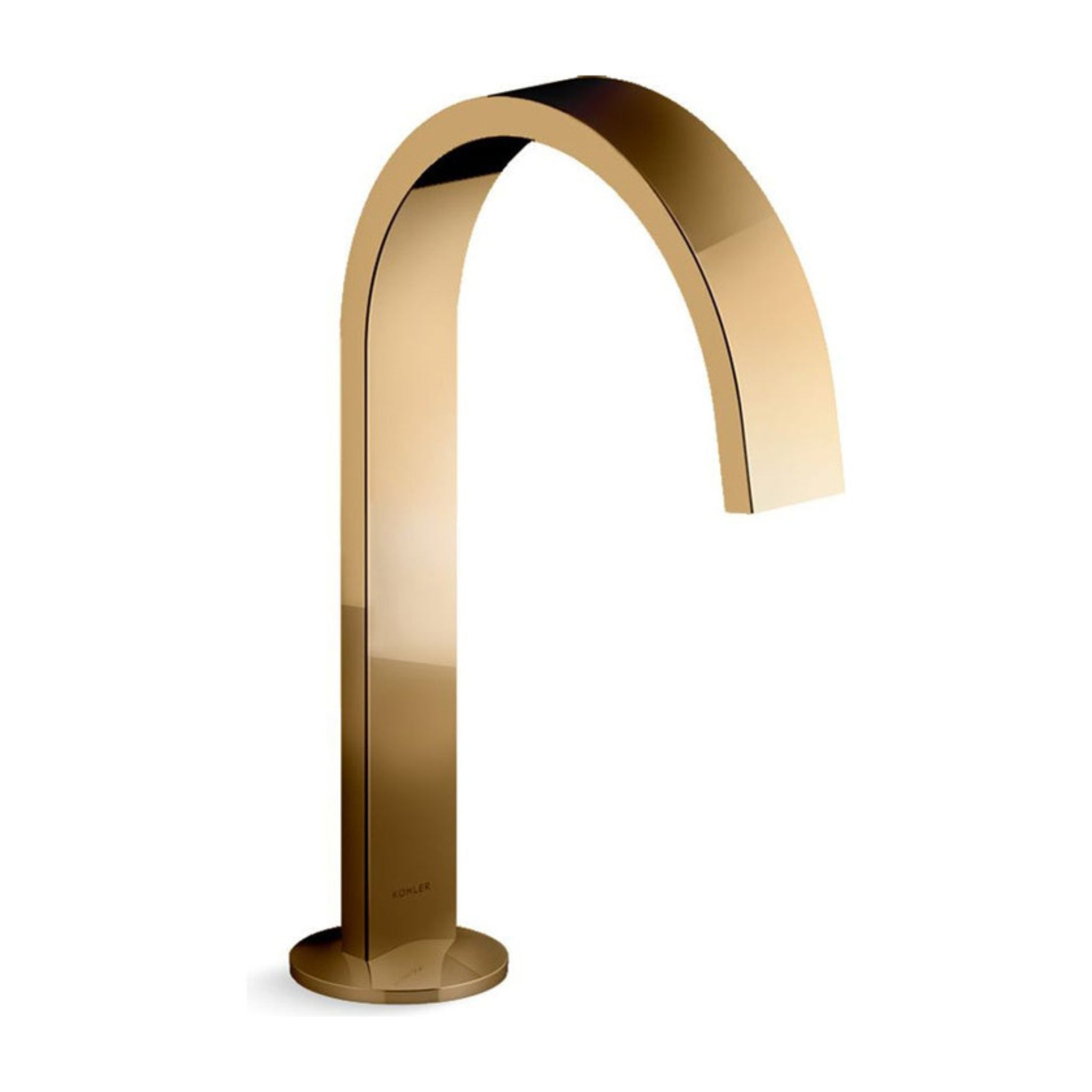 KOHLER COMPONENTS HOB MOUNT RIBBON BATH SPOUT 333MM BRUSHED BRASS