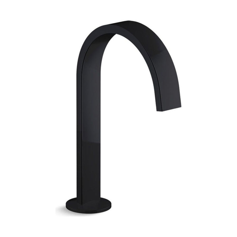 KOHLER COMPONENTS HOB MOUNT RIBBON BATH SPOUT 203MM MATTE BLACK
