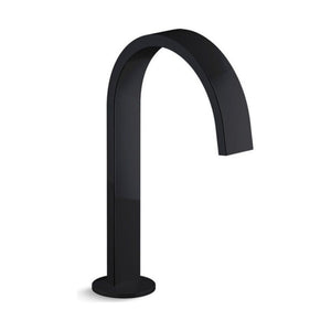 KOHLER COMPONENTS HOB MOUNT RIBBON BATH SPOUT 203MM MATTE BLACK