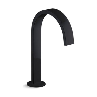 KOHLER COMPONENTS HOB MOUNT RIBBON BATH SPOUT 203MM MATTE BLACK