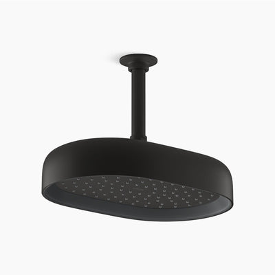 KOHLER STATEMENT SINGLE FUNCTION RAINHEAD OVAL 303MM MATTE BLACK