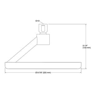 KOHLER STATEMENT RAINHEAD ROUND 225MM CHROME
