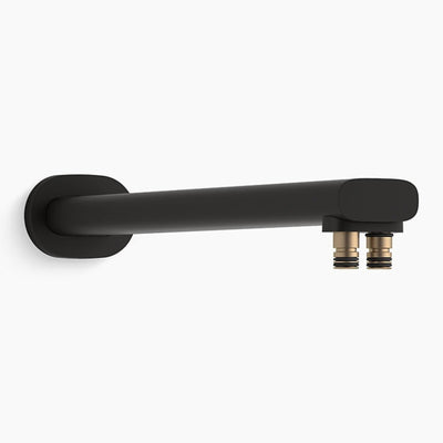 KOHLER STATEMENT DUAL FUNCTION WALL MOUNT RAINHEAD ARM MATTE BLACK (AVAILABLE IN 355MM AND 482MM)