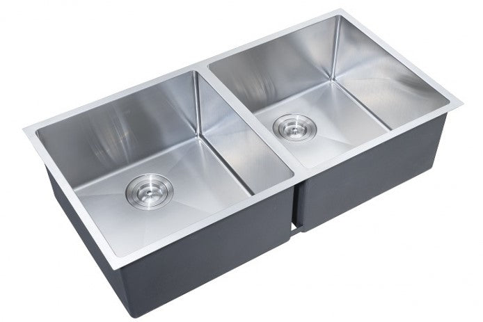 INSPIRE ARTE DOUBLE BOWL KITCHEN SINK 88D BRUSHED GOLD 880MM