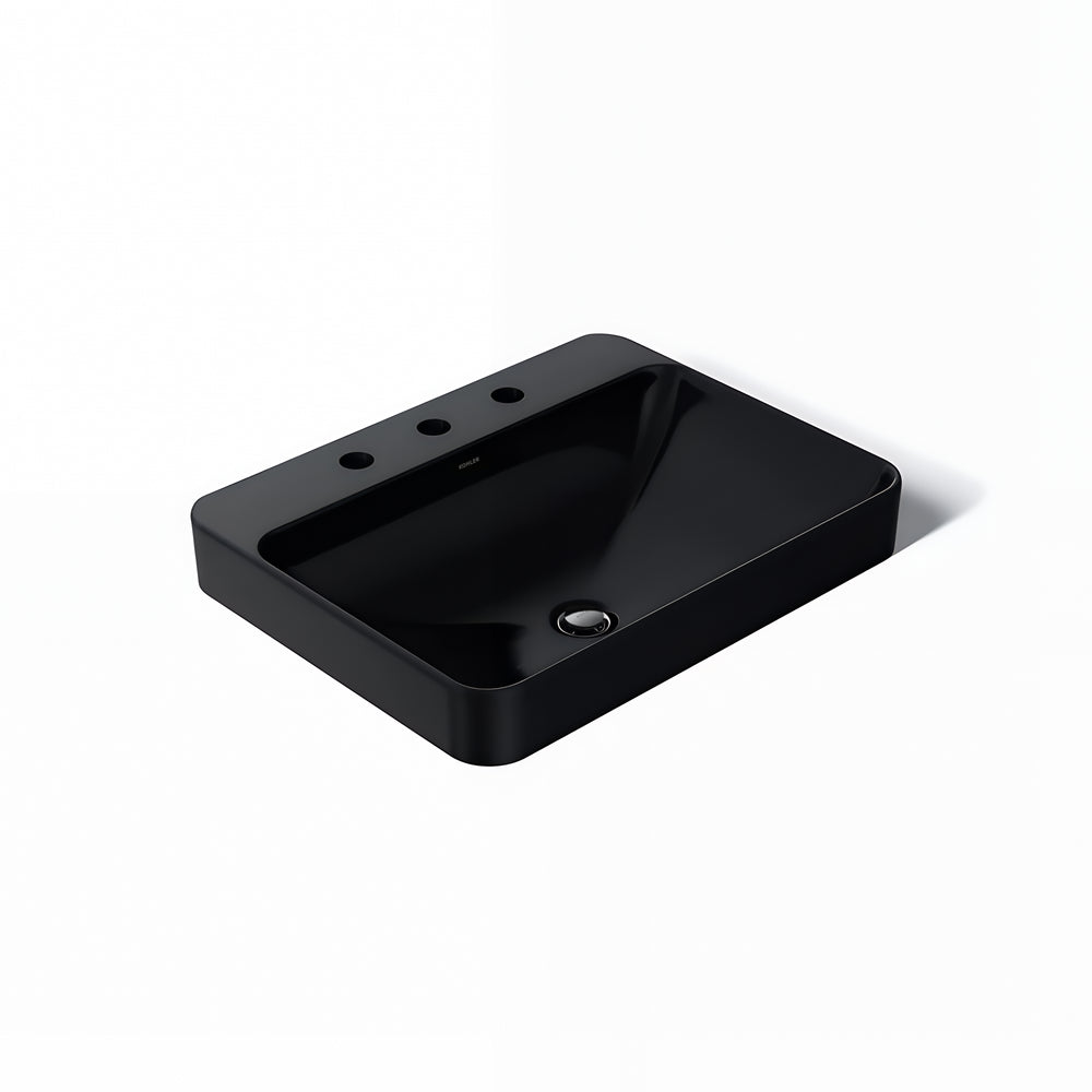 KOHLER VOX ABOVE COUNTER BASIN BLACK 584MM