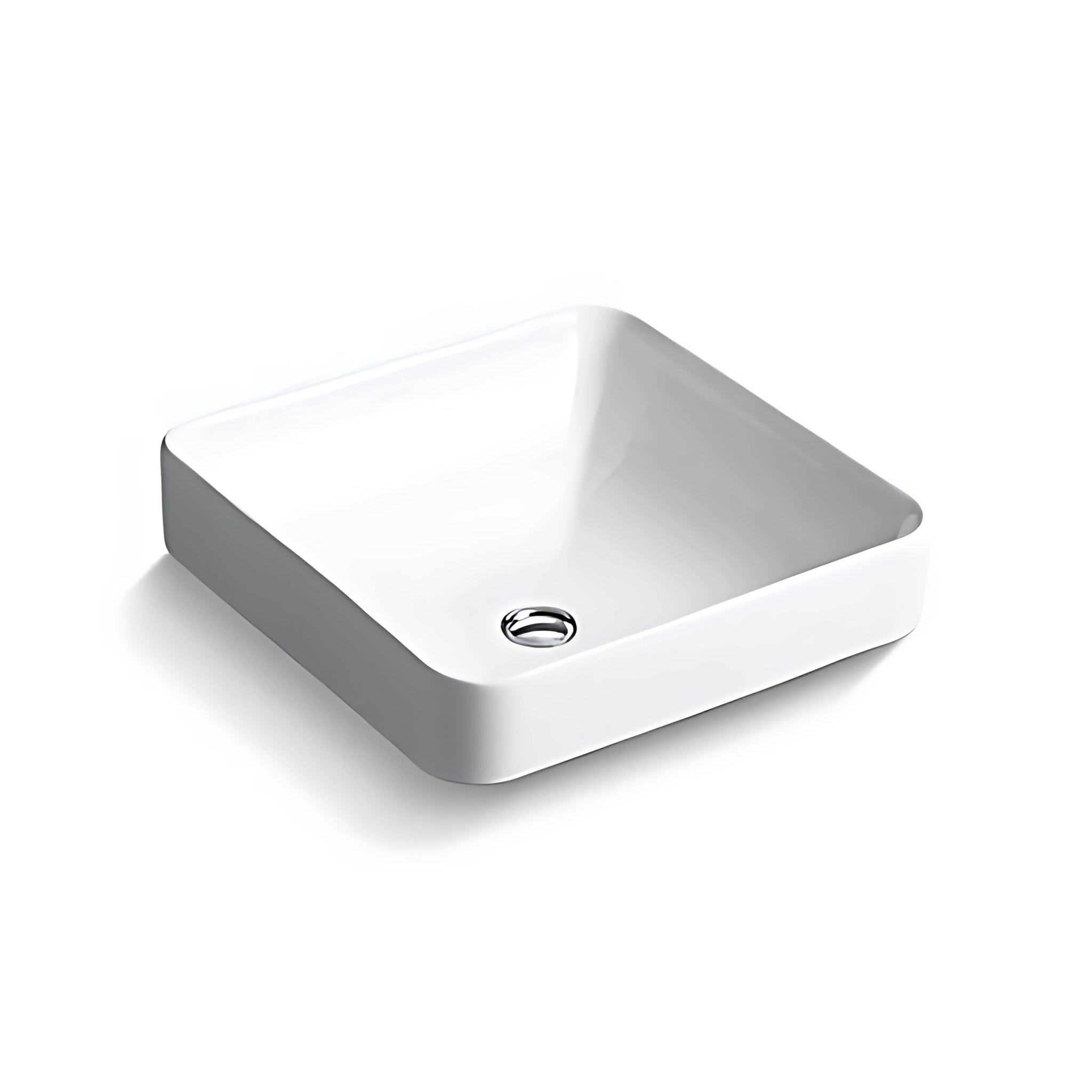 KOHLER FOREFRONT SQUARE ABOVE COUNTER BASIN WHITE 413MM