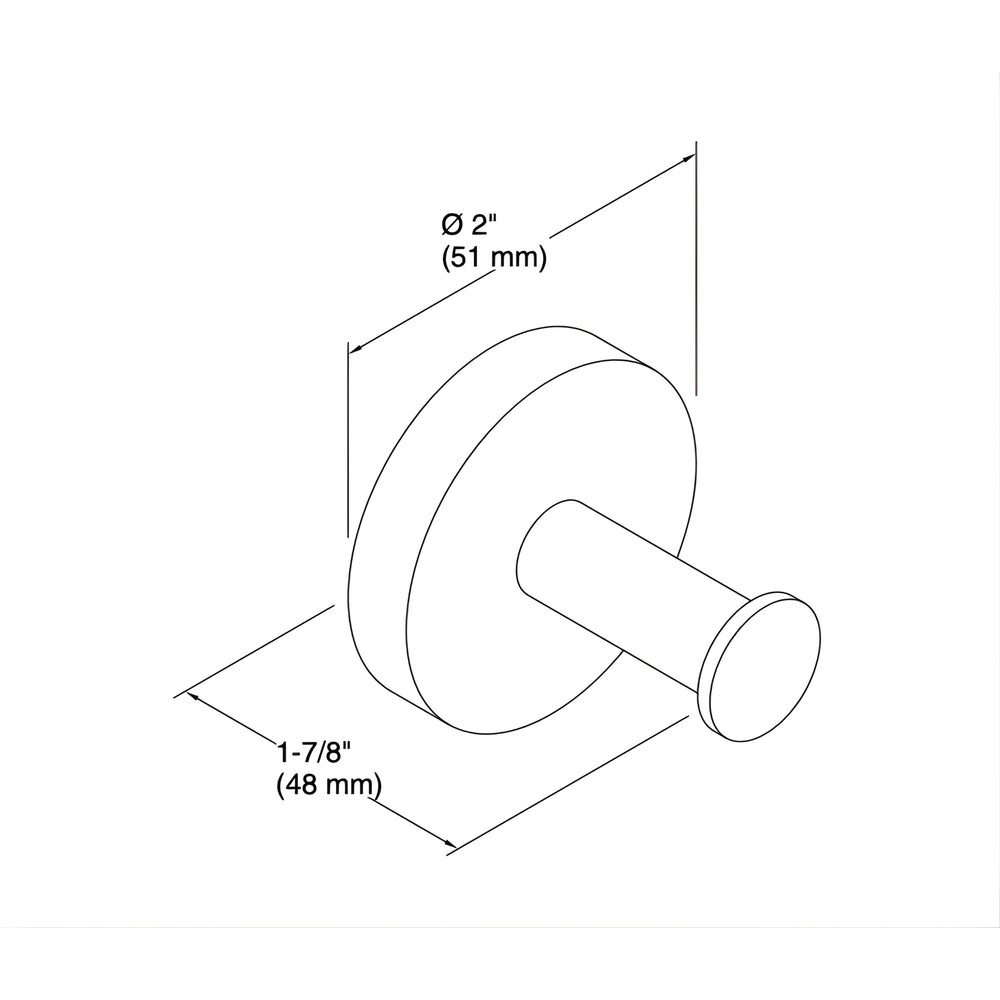 KOHLER ELATE ROBE HOOK BRUSHED NICKEL