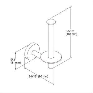 KOHLER ELATE VERTICAL TOILET ROLL HOLDER CHROME