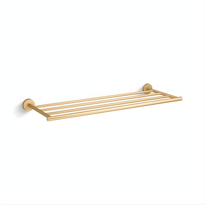 KOHLER ELATE TOWEL RACK BRUSHED BRASS