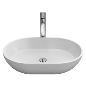 GARETH ASHTON FORMOSA NATURAL STONE BASIN MATTE WHITE 590MM