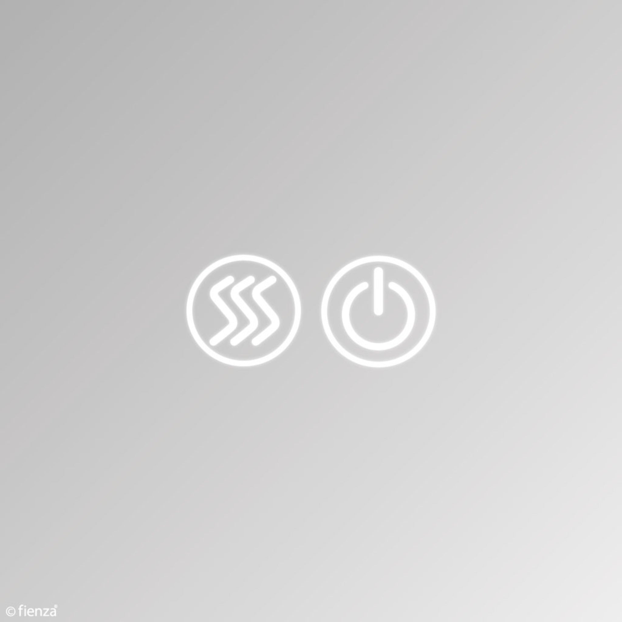 FIENZA INDUSTRIAL LED MIRROR SHAVING CABINET WITH SIDE PANELS 1200X670MM