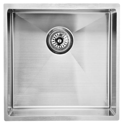 IKON EDEN SINGLE BOWL ABOVE / UNDERMOUNT SINK STAINLESS STEEL 400MM
