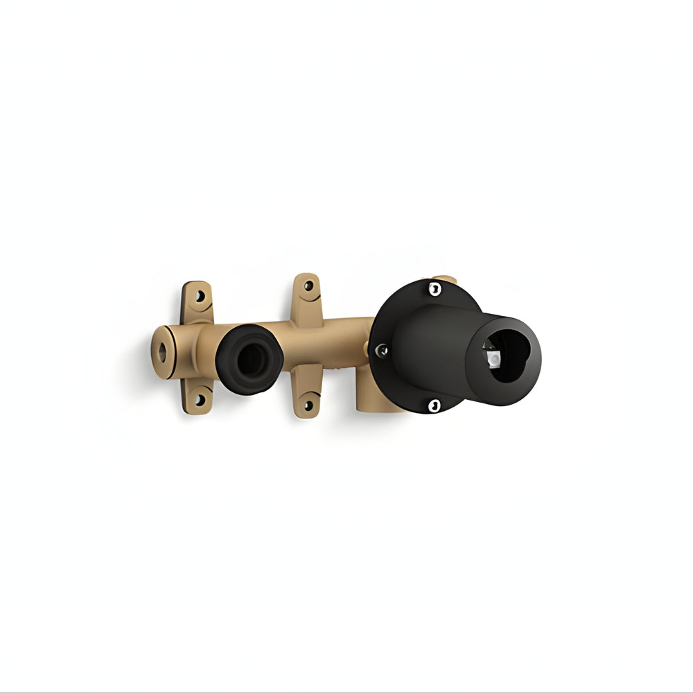KOHLER COMPONENTS WALL MIXER WITH LEVER HANDLE & INWALL VALVE COMPLETE KIT MATTE BLACK