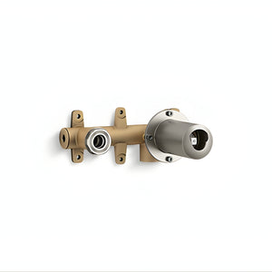 KOHLER COMPONENTS WALL MIXER WITH LEVER HANDLE & INWALL VALVE COMPLETE KIT BRUSHED NICKEL