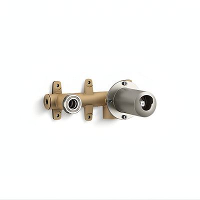 KOHLER COMPONENTS WALL MIXER WITH PIN LEVER HANDLE & INWALL VALVE COMPLETE KIT BRUSHED NICKEL