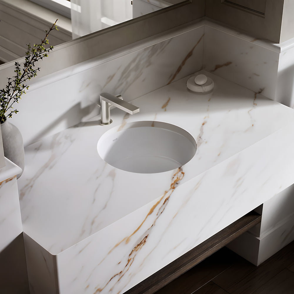 KOHLER VERTICYL ROUND UNDER COUNTER BASIN WHITE 400MM