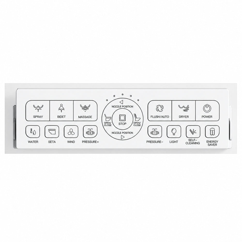 KOHLER MODENA SMART RIMLESS WALL HUNG TOILET W/ REMOTE CONTROLLED BIDET PACKAGE D-SHAPE GLOSS WHITE