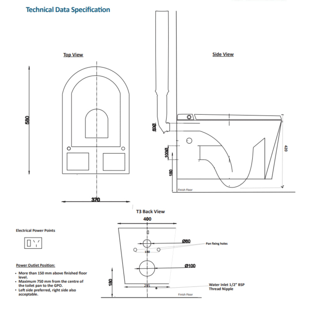 KOHLER MODENA SMART RIMLESS WALL HUNG TOILET W/ REMOTE CONTROLLED BIDET PACKAGE D-SHAPE GLOSS WHITE