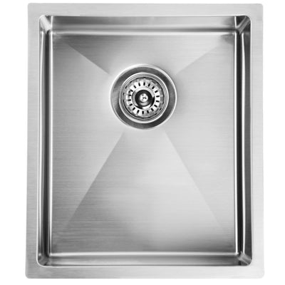 IKON EDEN SINGLE BOWL ABOVE / UNDERMOUNT SINK STAINLESS STEEL 340MM