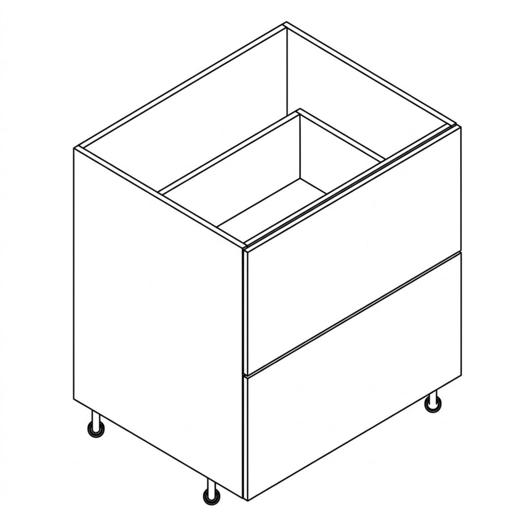 VITO CUSTOM DOUBLE DRAWER CUPBOARD FLOOR STANDING KITCHEN CABINET (MULTIPLE SIZES AVAILABLE)