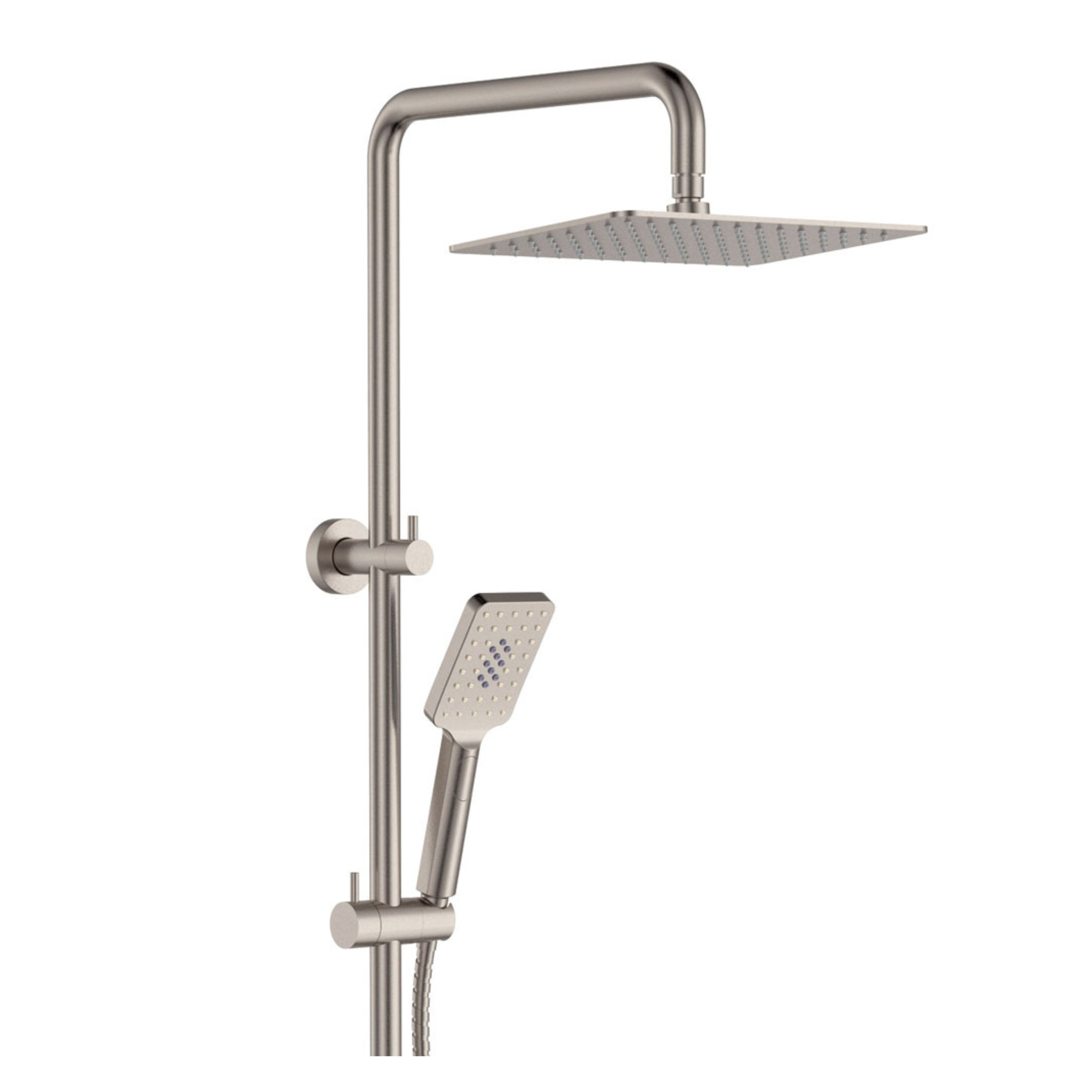 FIENZA TONO TWIN SHOWER BRUSHED NICKEL