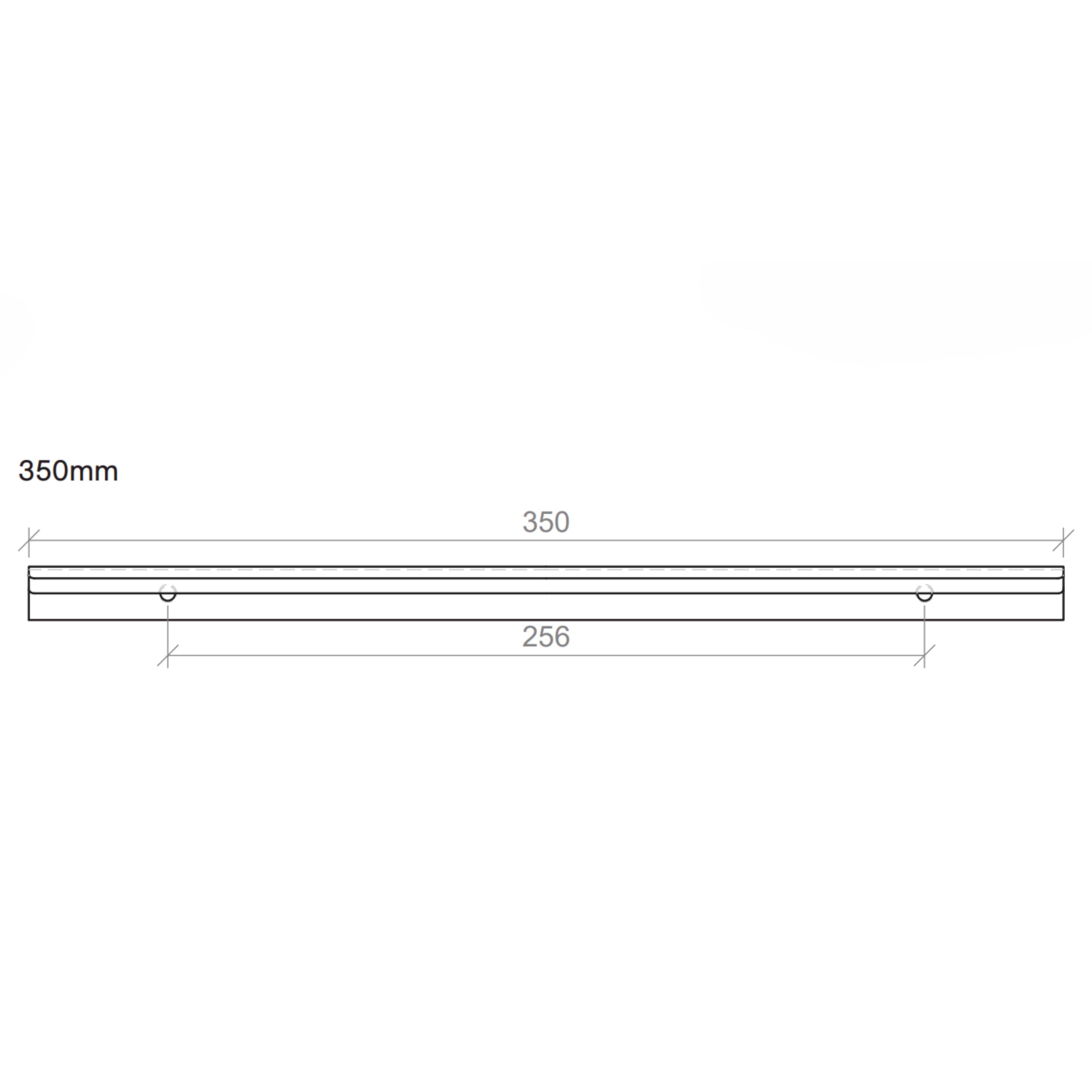 TIMBERLINE LOFT HANDLE GUN METAL (AVAILABLE IN 200MM AND 350MM)