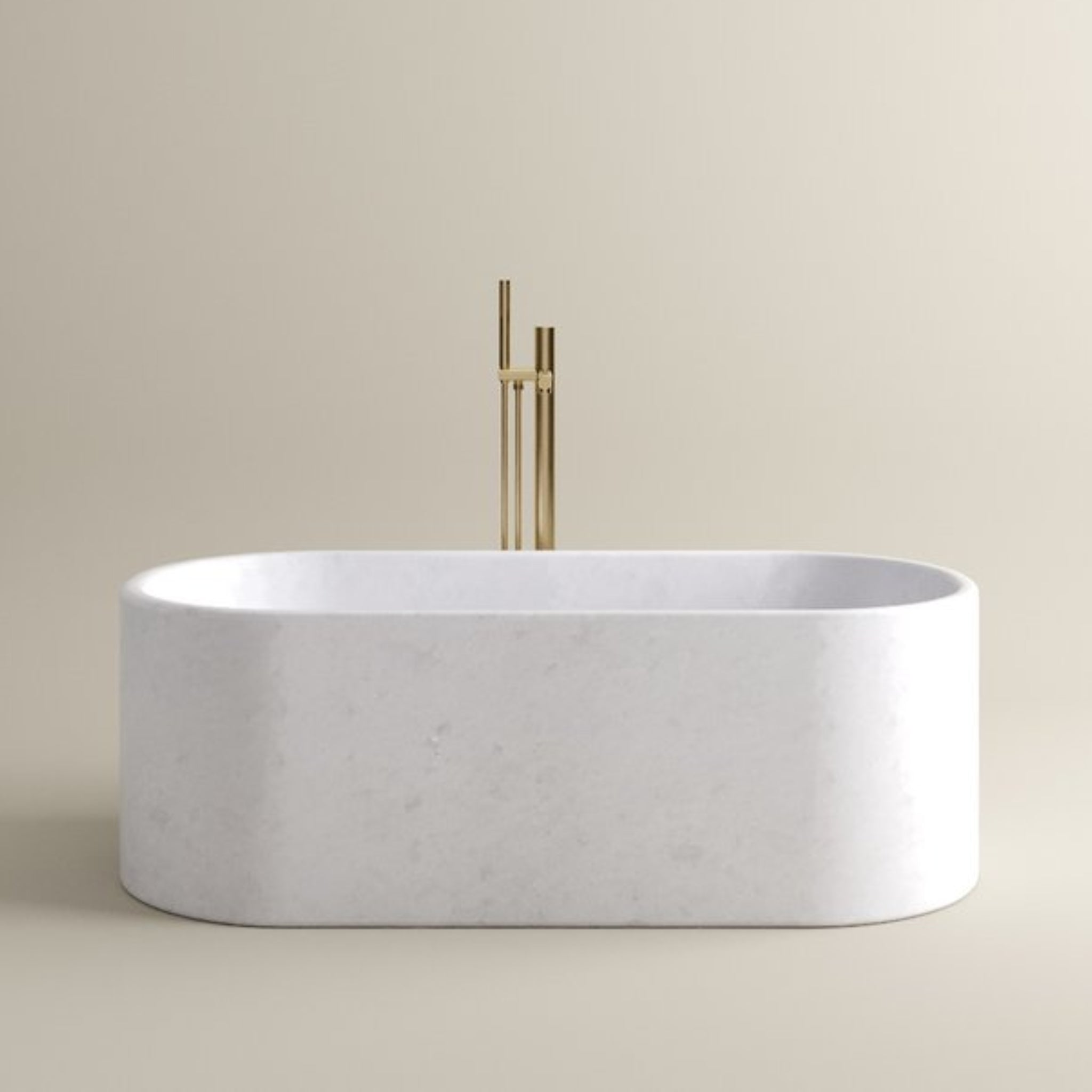 CARVUS RATNA MARBLE FREESTANDING BATHTUB VIETNAM WHITE (ALL SIZES)