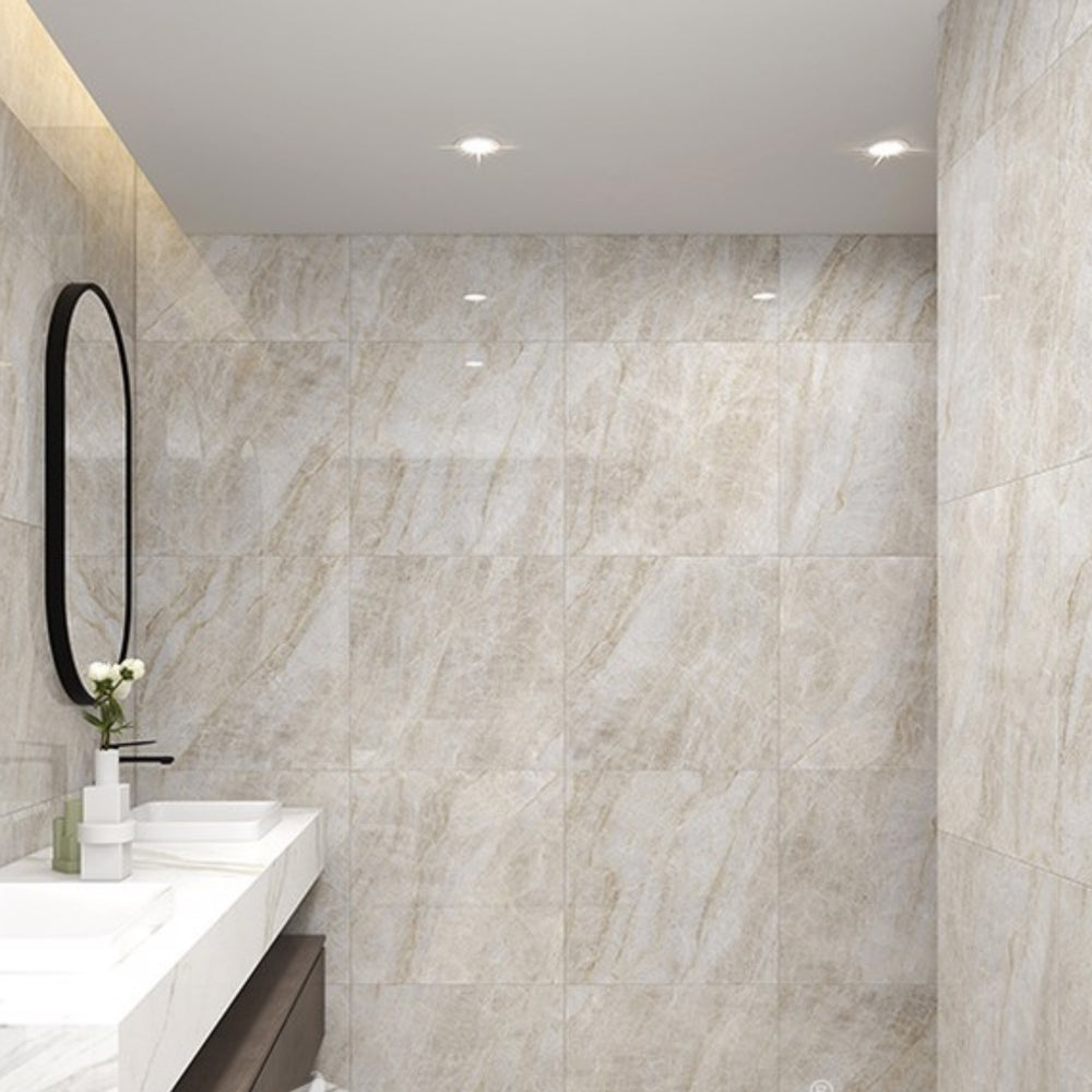 EVERSTONE EUROMARMO TAJ MAHAL HONED 600X600MM SQUARE TILE (PER BOX)