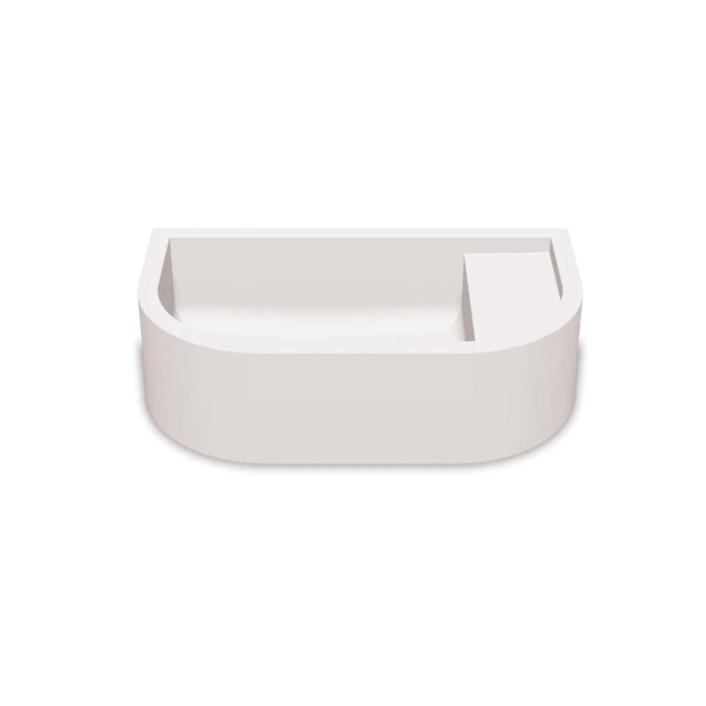 NOOD CO LOOP 01 ABOVE COUNTER / WALL HUNG BASIN IVORY 440MM