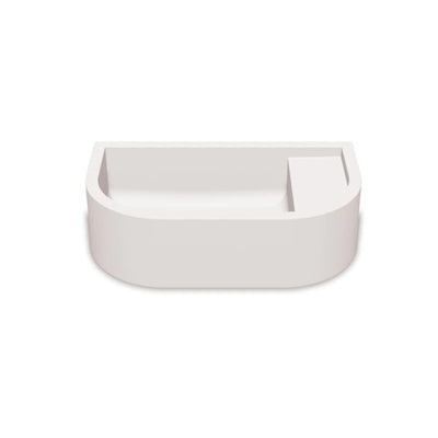 NOOD CO LOOP 01 ABOVE COUNTER / WALL HUNG BASIN IVORY 440MM