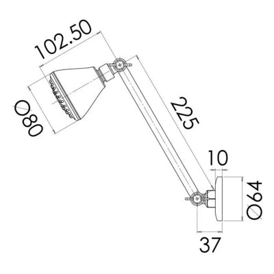 PHOENIX IVY SHOWER ARM & ROSE CHROME