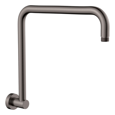 FIENZA ROUND FIXED GOOSENECK SHOWER ARM 322MM GUN METAL