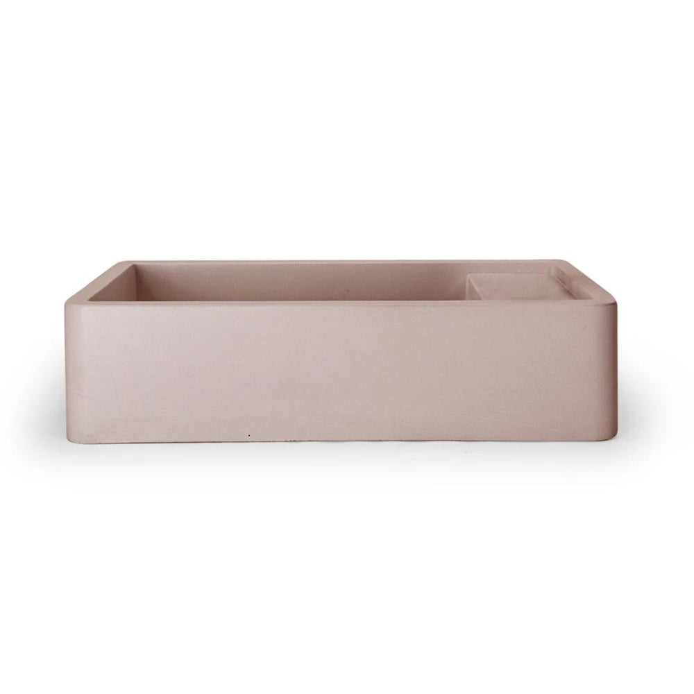 NOOD CO SHELF 01 ABOVE COUNTER / WALL HUNG BASIN BLUSH PINK 440MM