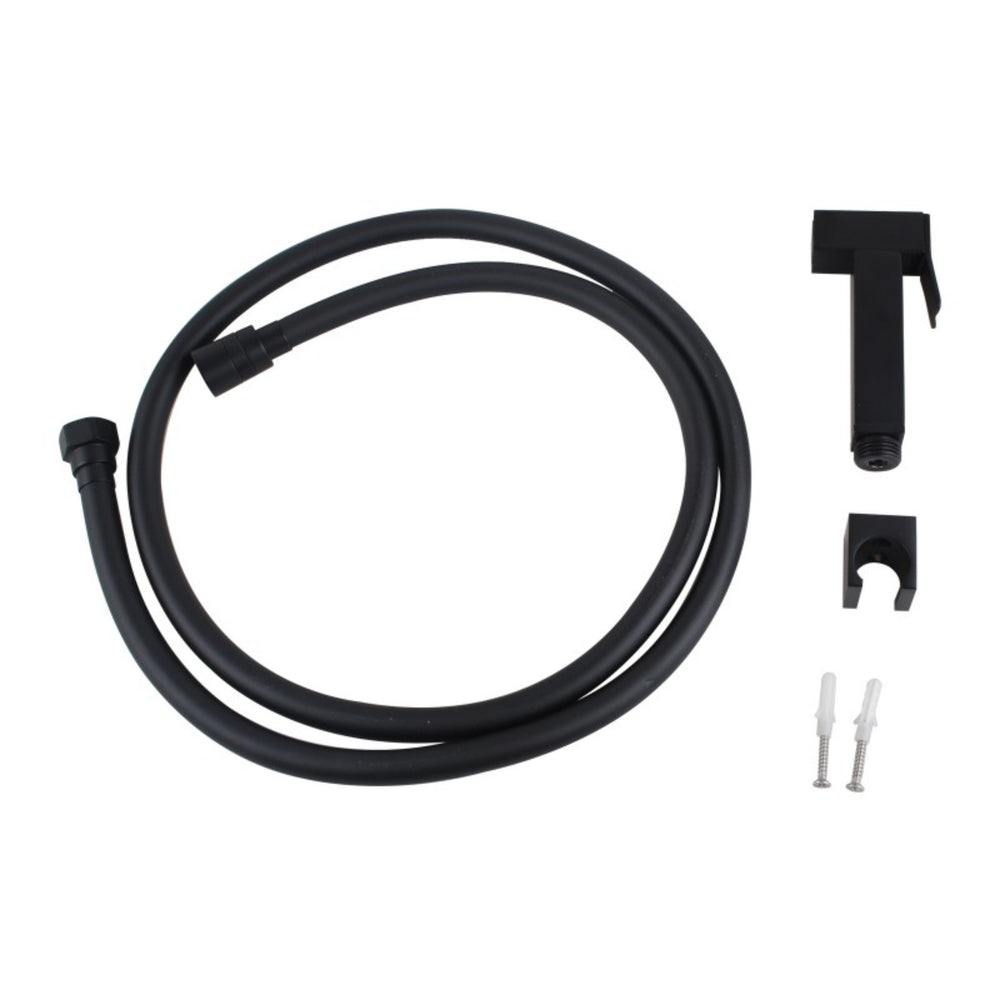 AQUAPERLA TOILET BIDET SPRAY KIT BLACK 111MM
