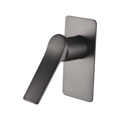 AQUAPERLA  RUSHY WALL MIXER 150MM GUN METAL GREY