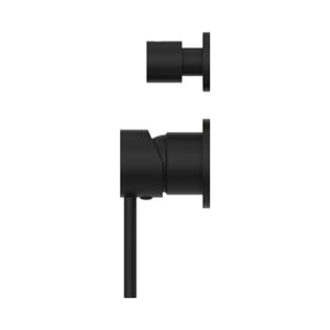 NERO DOLCE SHOWER MIXER WITH DIVERTER SEPARATE BACK PLATE MATTE BLACK